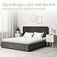 Matratzenschoner 180x200 cm – 100% Bambus Matratzenschoner 180x200 Wasserdicht Und Anti-Allergisch Mattress Protector