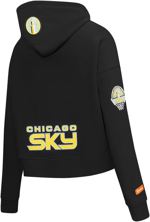 Pro Standard Womens WNBA Chicago Sky Classic Player Name And Number Cropped Pullover Hoodie - Image 5