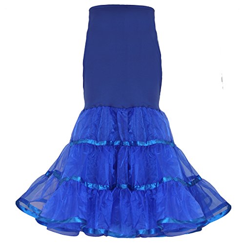 Image of Women Mermaid Petticoat Fishtail Underskirt Trumpet Crinoline for Mermaid Wedding Dress