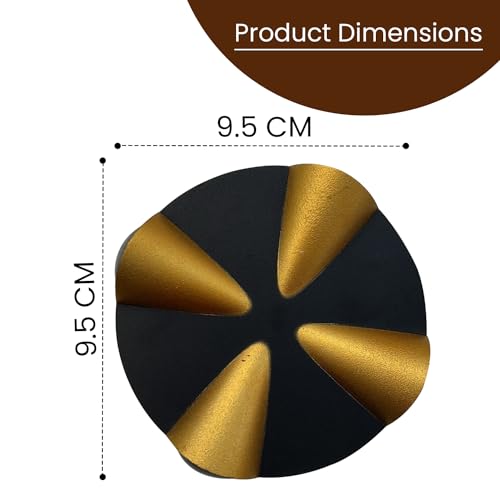 Image of GIGAWATTS 4W Wall Light BIS Approved 4 Way COB LED IP65 Waterproof Exterior Indoor Mount Fixture Black Gold Up Down Sconce Lamp for Home Balcony Living Room Bedroom Decor (1Pc, Warm White)