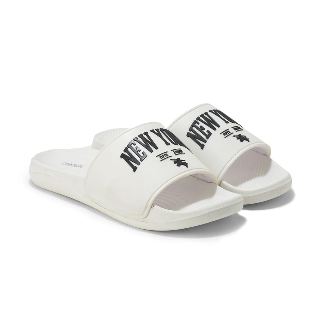 cantabil Slider for Men | Lightweight & Comfortable with Cushioned Insole Silicon Upper EVA Sole Slip On Closure-picture-13