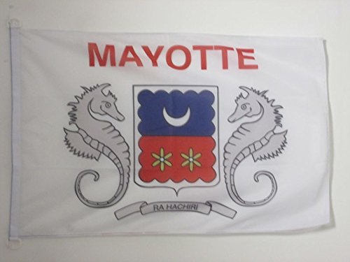 AZ FLAG, Mayotte Nautical Flag, 18'' x 12'', For Outdoor and Boat