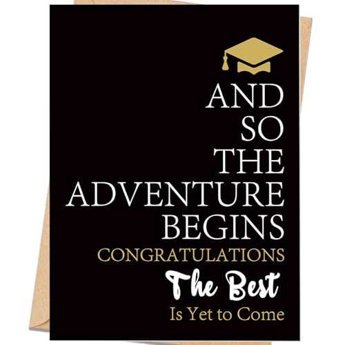 Soupklop Inspirational Graduation Card for Son Daughter Grandson Granddaughter, High...