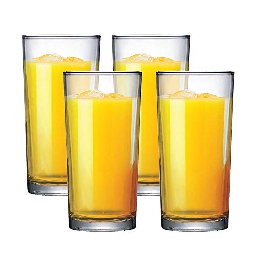 Jogo de Copos Para Água Suco Multiuso Vidro 255ml 4 Pcs - Ruvolo