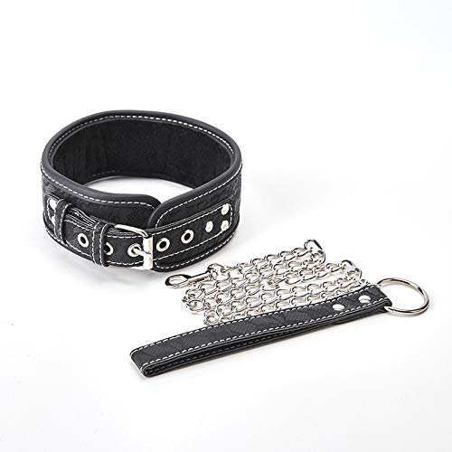 Sexy rollenspel speelgoed set kantpatroon verbeterde versie pluche zevendelige yoga manchet SM speelgoed (zwart) - Afbeelding 5