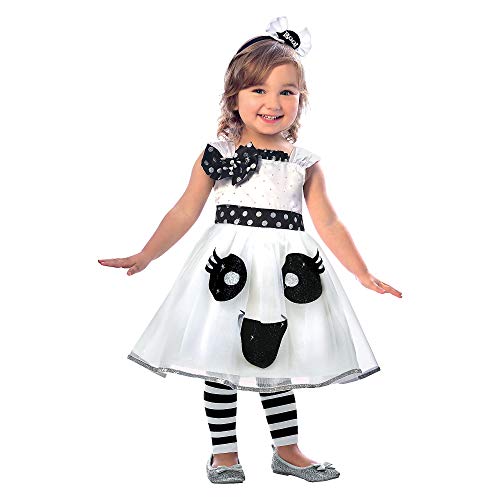 amscan Infants Cute Ghost Dress and Headband, 12-24 mos - 2 pcs., Multicolor
