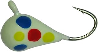 K&E STOPPER LURES Tungsten-Pelkie ICE JIG/Size 8 / WONDERGLOW / 1 Pack