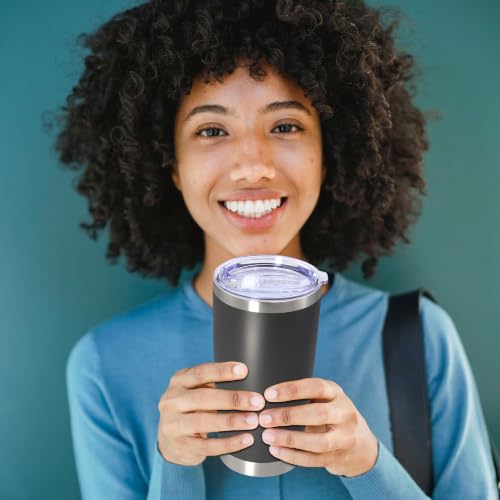 Image of 20oz Tumbler Insulated Tumblers Vacuum Coffee Mug with Lid Grey 6Pack