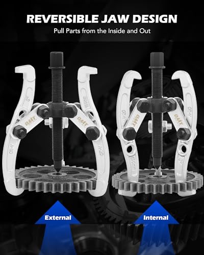 Orion Motor Tech MPN1PULSS04-00 Gear Puller Set, Cr-V Steel 3 Inch 4 Inch 6 Inch 8 Inch Bearing Puller Kit thumb #5