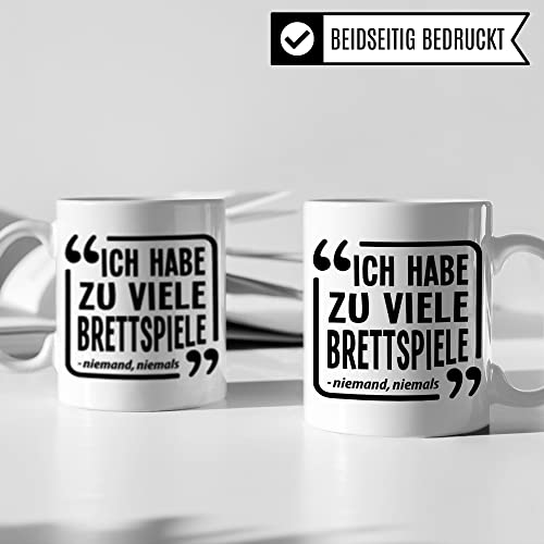 Brettspiel Tasse - Tabletop Geschenk lustiger Spruch - Kaffeetasse RPG Rollenspiel Fantasy Pen & Paper D20 Motiv - Board Games Spieleabend Dungeon Kaffee-Becher