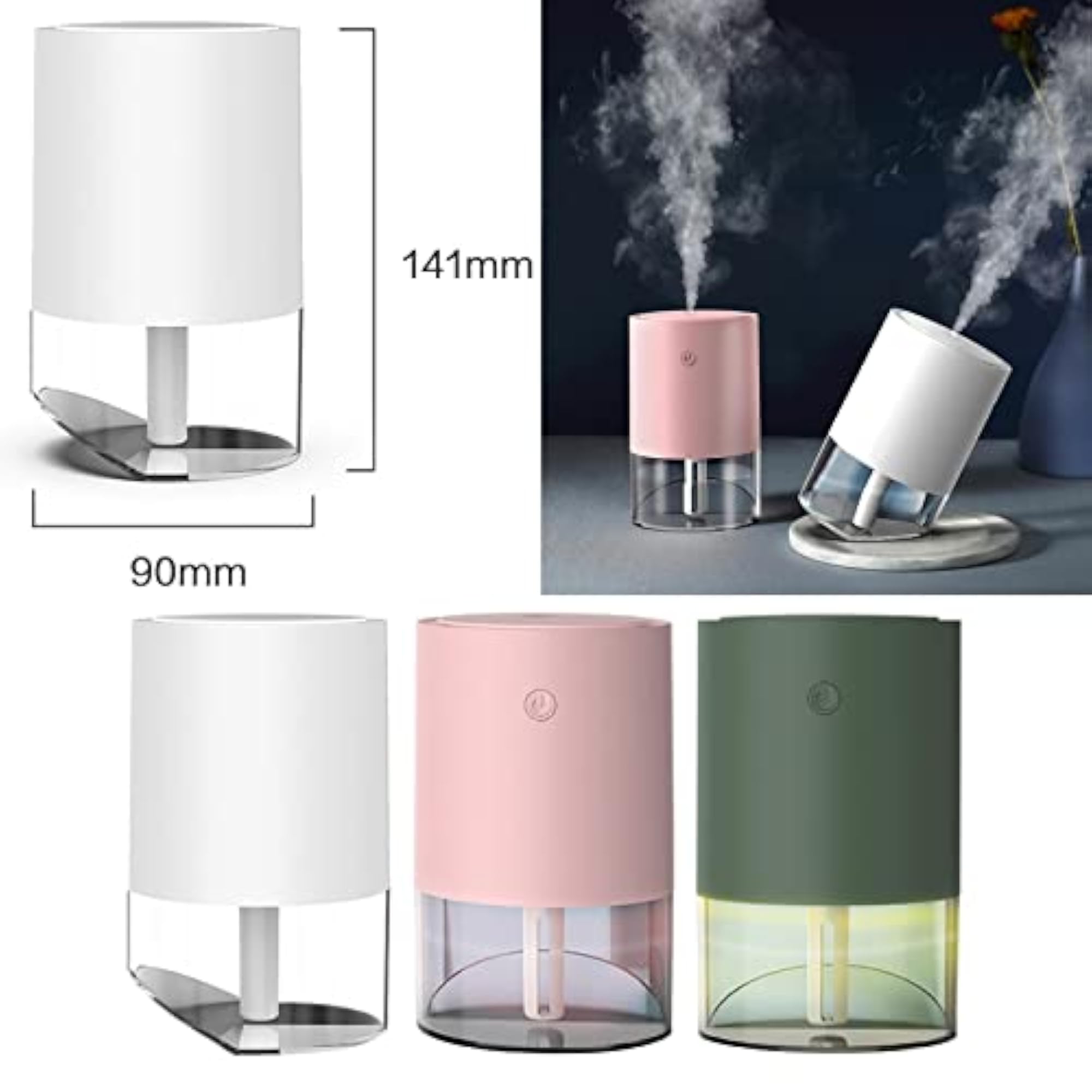 390ml USB Mini Car Home Humidifier Aroma Diffuser