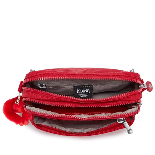 Image of Kipling Women's Abanu Medium Crossbody Bag, Lightweight, Adjustable Nylon Waist Pack with Multi-Compartment Zip Pockets