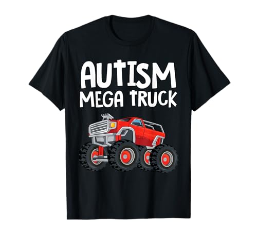 Autism Mega Truck Autism Autism Autistic Kids Boys T-Shirt