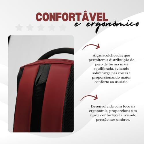 Mochila Bolsa Masculina Feminina Unissex Reforçada Notebook Viagem Executiva Trabalho Faculdade Esco