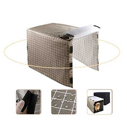 zhgzhzwlf Dog Crate Cover Soundproof Ventilated Pet Keneel Cover Durable Double Door Polyester Dog Crate Cloth Cover Air… - Image 5