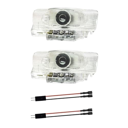 Lzmytsdklo 2Pcs Car Door LED Projector, Puddle Lights Door Light Welcome Lights Car Door Light Compatible with LS/ES/is/LX/RX/GS/GX/RC/UX Accessorie