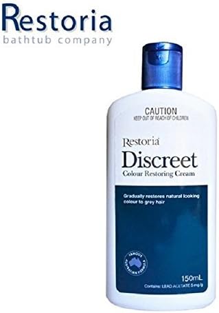 Restoria Discreet Hair Colour Natural, safely Restoring Cream 150ml made in Australia
