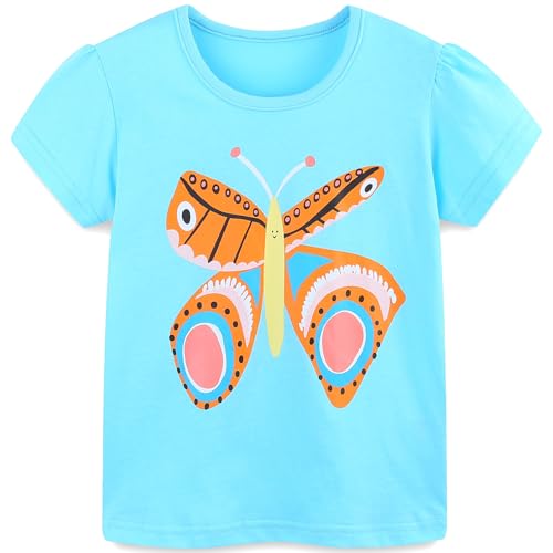 Baby Mädchen T-Shirt Baumwolle Cartoon Kinder Kurzarm Shirt