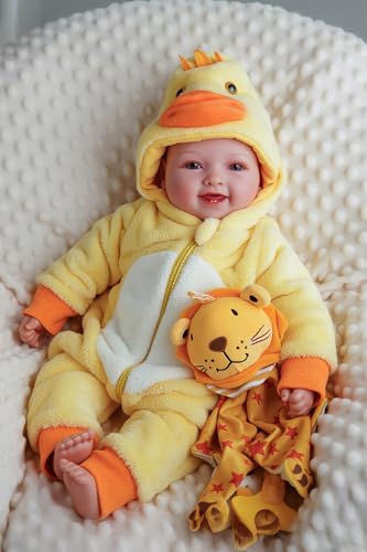 BABESIDE Lightweight Baby Doll Set – 15" Realistic Soft Doll for Girls, Easy to Carry & Hug – Pretend Play & Gift for Toddlers