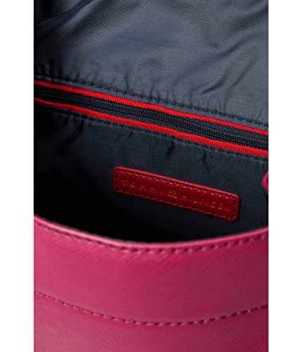 Tommy Hilfiger Beth II Flap Backpack Saffiano PVC Italian Wine One Size3