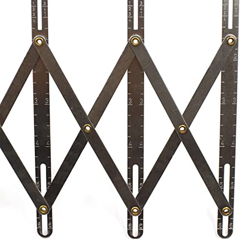 DYNWAVE Régua Expansível Artesanato Costura Para Furos De Botão Com Ilhós Trabalho Iniciante