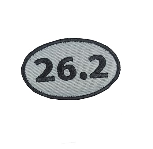 26.2 Marathon Running Patch |Hook & Loop Patch Full Embroidery Patches for Caps Bags Vests Jackets Backpacks Uniforms Runner Track Run (26.2)