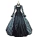 18th Century Women's Rococo Ball Gown Gothic Victorian Dress Masquerade Costume (3XL, Gray)