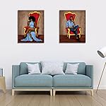 2 Pack 8x10 Canvas Painting Kit Bundle,Couples Paint Party Kits Pre Drawn Canvas for Painting for Adult,Afro King Queen Love Couple Pre Drawn Stretched Canvas Kit Art Set - Image 5