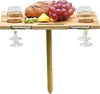 Algopix Similar Product 5 - INNO STAGE Portable Bamboo Wine Table