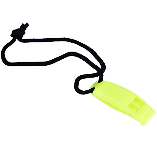 Lifesaving Whistle, Loud Survival Loud Crisp Sound for Diving Hiking Camping 3Colors (Yellow Green)