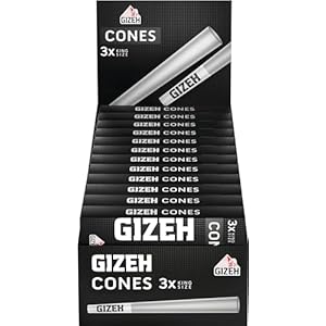 Gizeh Black® Cones + Tip 24 Packungen a 3 Stück