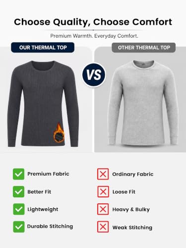 Image of BODYCARE Men's Slim Fit Thermal Top Round Neck Full Sleeves Pack Of 1
