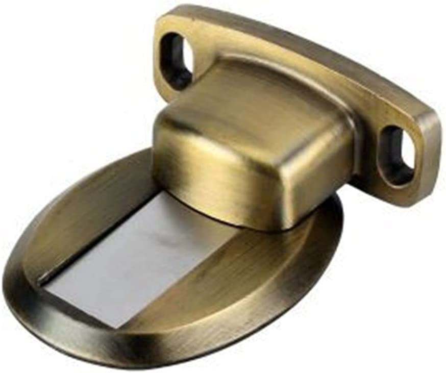 Tope de puerta sin taladro en bronce verde: protege tus paredes sin dañar el suelo de casa