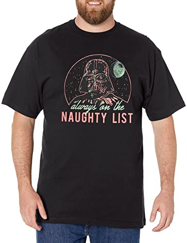 T-Shirt Star Wars Homme XXL Grand Noir Coupe Longue Vêtement de Geek Impertinent