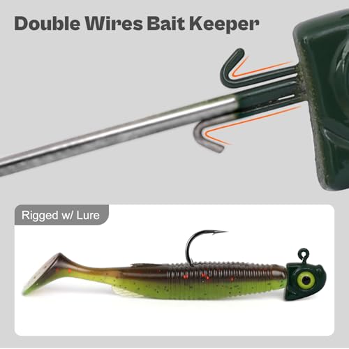 image for OJYDOIIIY OJY&DOIIIY Swimbait Jig Heads with Chartreuse Fish Eye, 3/8o