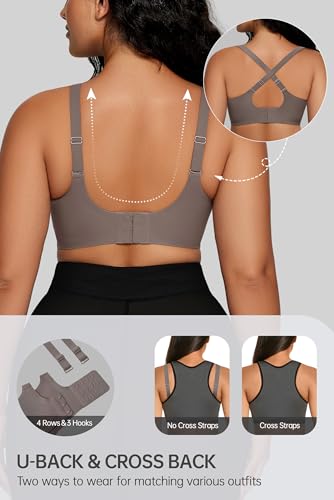 Image of OEAK Women Comfortable Jelly Bras No Underwire Seamless Full Coverage Bralette Buttery Soft Convertible Everyday Tshirt Bra