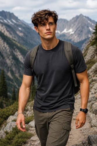Image of INKKR Men's Solid Round Neck Half Sleeve Classic Cotton Bio-wash T-Shirt Combo | Crew Neck Cotton Tshirt for Men Combo
