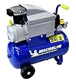 MICHELIN - Compressore d'aria MB24 - Serbatoio da 24 litri - Motore da 2 hp - Pressione massima 8 bar - Portata d'aria 170 l/min - 10,2 m³/h, blu