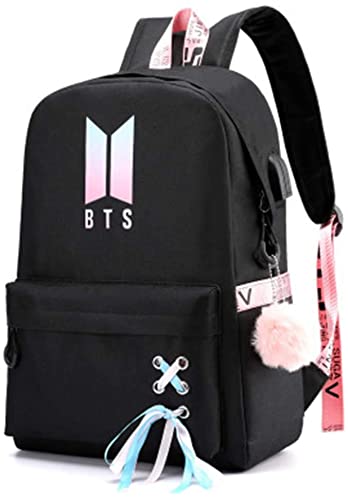 Laptop-Rucksack mit USB-Ladeanschluss Umhängetasche Umhängetasche für Damen Herren bis 15,6 Zoll Notebook Cover