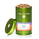 Palais des Thés - Sunset Sleep Tea - Caffeine-Free Rooibos, Chamomile & Lemon Verbena - 3.5oz Loose Leaf Metal Gift Tin