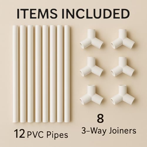 Image of White DIY Mandap Tent Frame, Decorative Stand for Ganesh Chaturthi, Pooja Festivals, Home Decor (16Inches Cube)