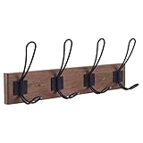 Rustic Wall Mount Coat Rack, Wall Coat Rack Hanger with 4 Coat Hooks,Office Entryway Bedroom Hanging...