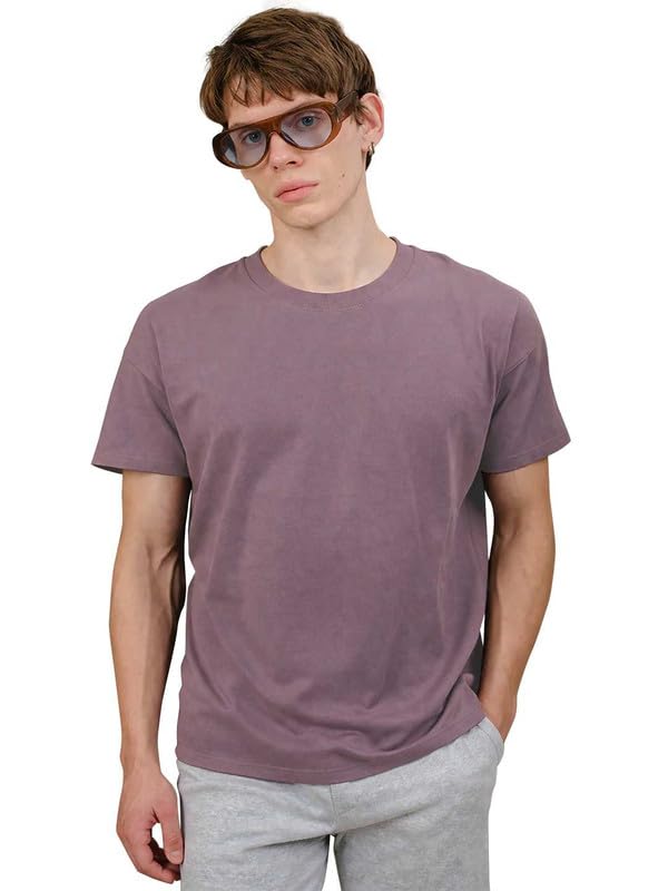 Image of Sleepynuts Men's Regular Fit Round Neck Half Sleeves Solid Casual Wear T-Shirt