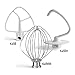 Attachments and Accessories fit for Kitchenaid 4.5 QT Stand Mixer,3 Piece Kit Attachments fit for Kitchenaid-Artisan K4SS K45SS K45WW Wire Whip K45DH Dough Hook K45B Flat Beater Paddle prime&swift