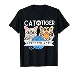 Cat vs Tiger Meme Tee T-Shirt
