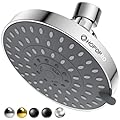 HOPOPRO 5-Mode High Pressure Shower Head - Consumer Reports, The Washington Post, NBC News, TODAY TV Show Recommended - High Flow Fixed Showerheads Bathroom Rain Showerhead (6 Inch Chrome)