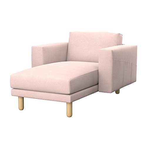 Soferia - IKEA NORSBORG Funda para chaiselongue, Glam Baby Pink