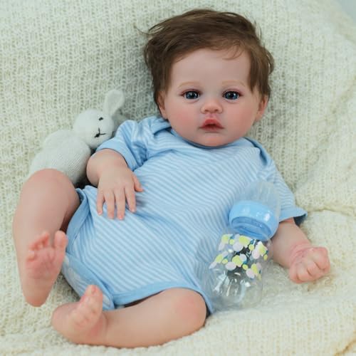 Muñeco Reborn de 18 pulgadas para niños y coleccionistas miniatura 6