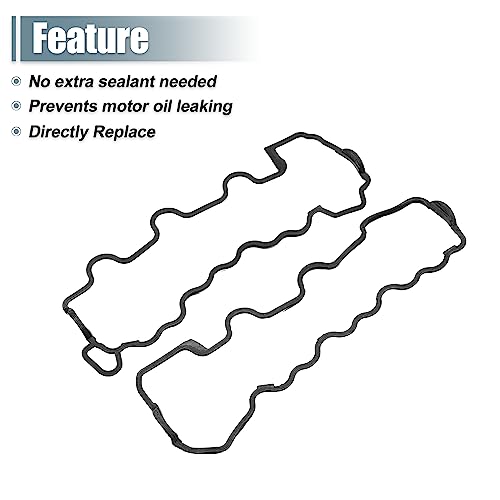 Image of X AUTOHAUX 1 Pair Valve Cover Gasket NO.1120160221 /1120160321 for Mercedes-Benz C240 2001-2005 for Mercedes-Benz C280 1998-2000