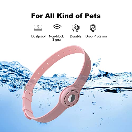 Airtag Dog Collar Holder Airtag Collar 9-19.5inch Soft Silicone Dog Collars for Apple Airtag Small Dogs Puppies Big Cats… - Image 3